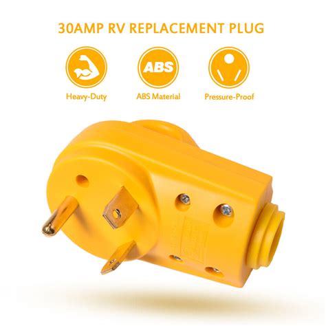 30amp 50amp Rv Replacement Plug Malefemale Power Adapter Connector
