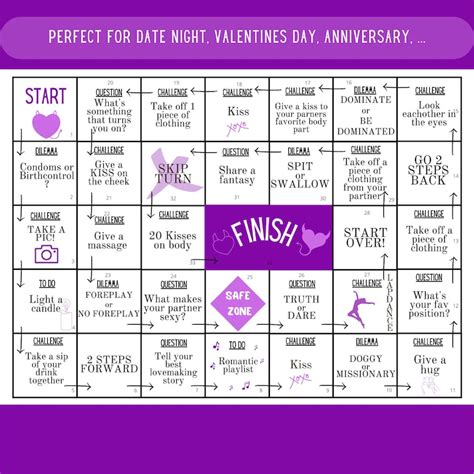 Printable Naughty Game For Couples Foreplay Game Sex Etsy Canada