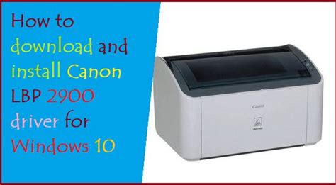 The ability of the primary paper tray is 250 sheets, a charitable dimension. How to download and install Canon LBP 2900 driver for ...