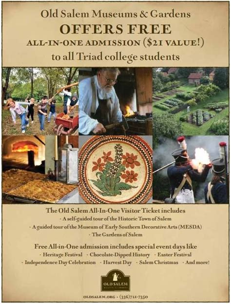 Great Discount Info For Old Salem In Winston Salem Nc History