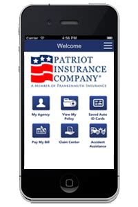 We have developed strong relationships with over fifty. Mobile App - Patriot Insurance