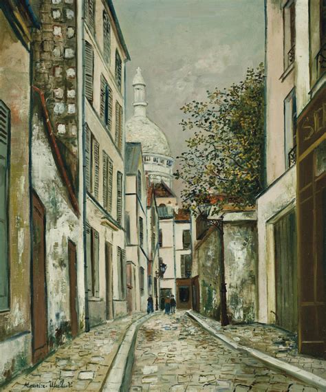 Maurice Utrillo 1883 1955 Rue Saint Rustique Christies