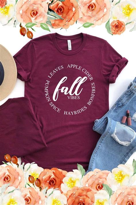 Fall Shirts With Sayings Fall T Shirts For Women Happy Fall Etsy