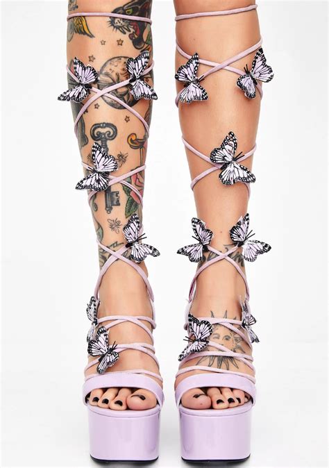 The heels make your legs look more sexy, attractive, hotter and feminine. Pixie Queen Lace Up Heels | Butterfly shoes, Lace up heels ...