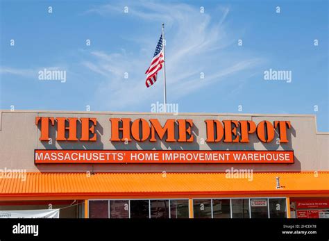 Home Depot Sign In Quincy Massachusetts Usa Stock Photo Alamy