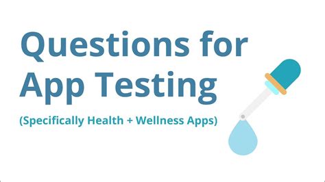 Does My Health And Wellness App Needs Testing Youtube