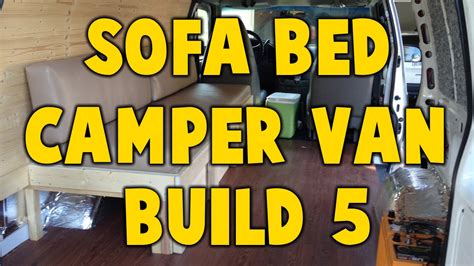 It may seem daunting to fit your entire kitchen into your van conversion, but with some strategic planning and purging of anything except the essentials, it's not a difficult task. Astro Camper Van Build 5 - Sofa Bed Build - YouTube