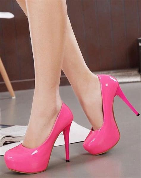 Bright Pink High Heel Shoes Promheels Heels Prom Heels High Heels