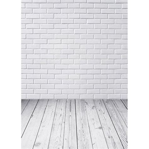 Avezano Pure White Tile Brick Wall Texture Photo Backdrop With Vertical