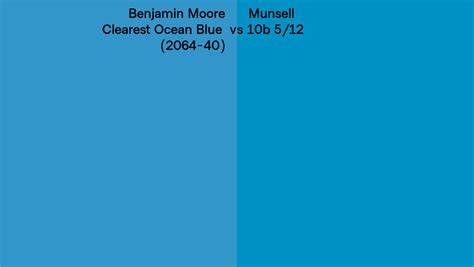 Benjamin Moore Clearest Ocean Blue 2064 40 Vs Munsell 10b 512 Side