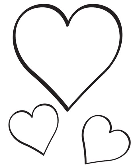 Dibujo De Corazones Para Colorear 06 Corazones Heart Outline