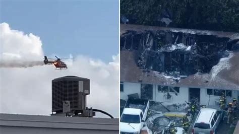 Two Killed After Helicopter Crashes Into Apartment Building In Florida Worldnewsera