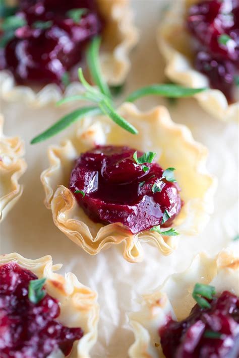 Cranberry Brie Phyllo Cups An Easy Appetizer Recipe