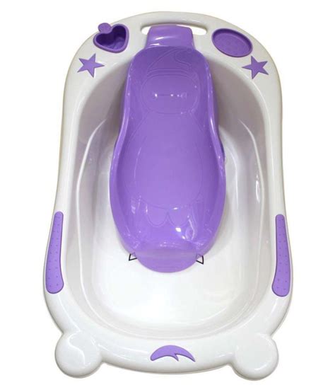 The product being extremely durable provides a comfortable base for the infants to enjoy freely in the bath. Born Babies Purple Plastic Baby Bath Tub: Buy Born Babies ...