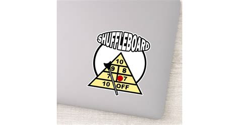 Shuffleboard Sticker Zazzle