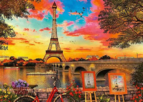 Ravensburger The Banks Of The Seine 1000 Piece Jigasw Puzzle