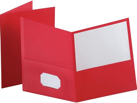 Staples 2 Pocket School Folders Red 25box 5075227532 Cc School