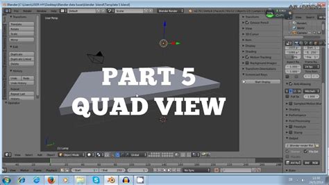 3 Minutes Blender Tutorial For Absolute Beginner Part 05 Quad View