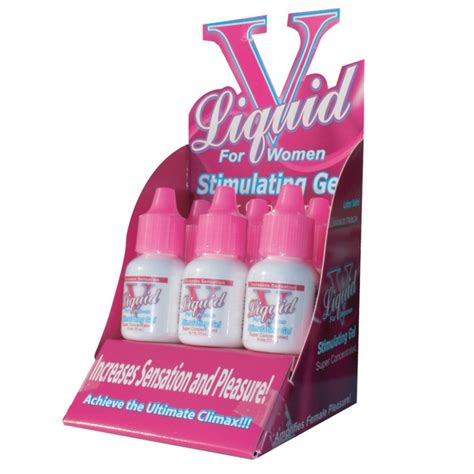 liquid v for women stimulating gel 33oz display of 6