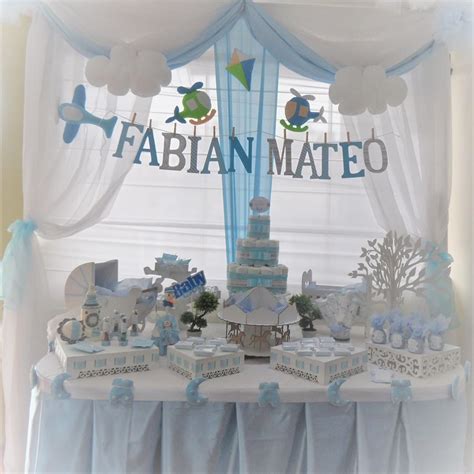 Decoración Para Baby Shower Niño Fabian Mateo Baby Shower
