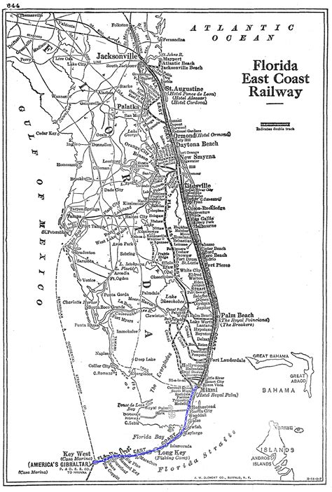 Florida East Coast Map