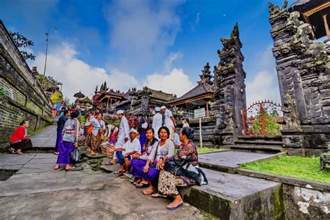 People In The Temple Of Pura Besakih Bali Indonesia Editorial Photography Image Of Hand