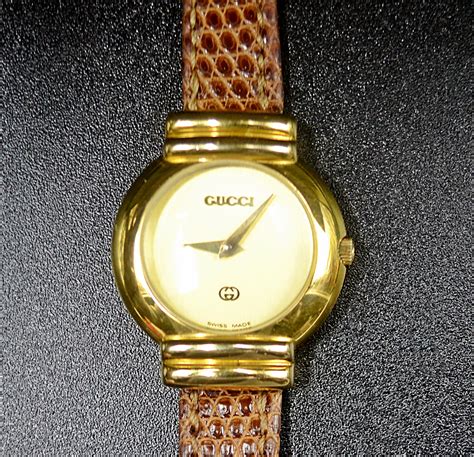 Vintage Ladies Gold Plated Gucci Wristwatch 5300l With Gucci Etsy