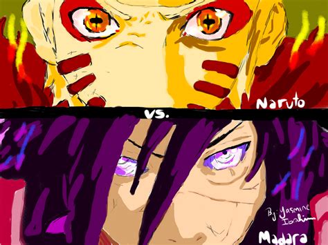Naruto Vs Madara By Yasmineanimeartist Fanart Central
