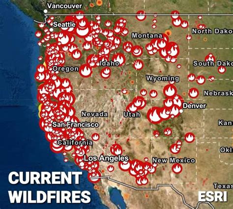 Western Us Fire Map 2017 Map