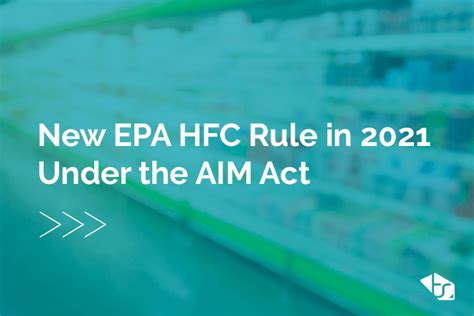 New Epa Hfc Rule In 2021 Under The Aim Act Trakref