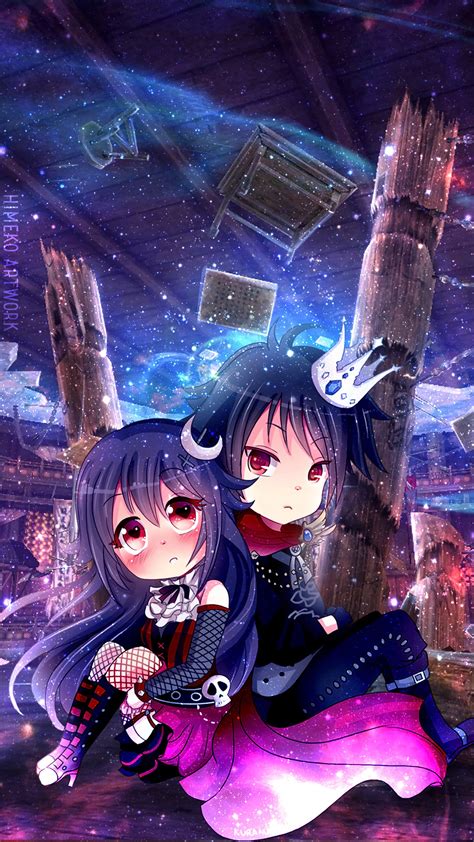Chibi Couple Android Wallpaper By Himekoartwork On Deviantart