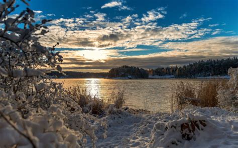 Winter Nature Snow Beautiful Lovely Landscape Landscapes