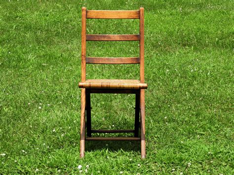 Great savings & free delivery / collection on many items. Vintage Bentwood Chair, Ladder Back Folding Chair, Woven ...