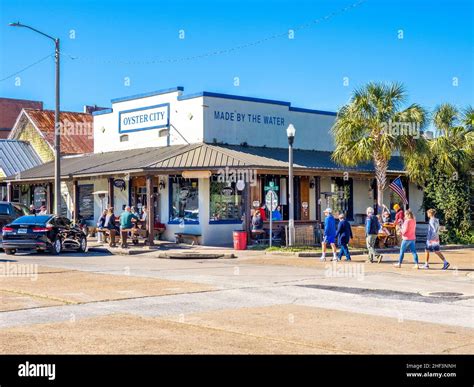 Downtown Area Of Apalachicola In The Panhandle Or Forgotten Coast Area