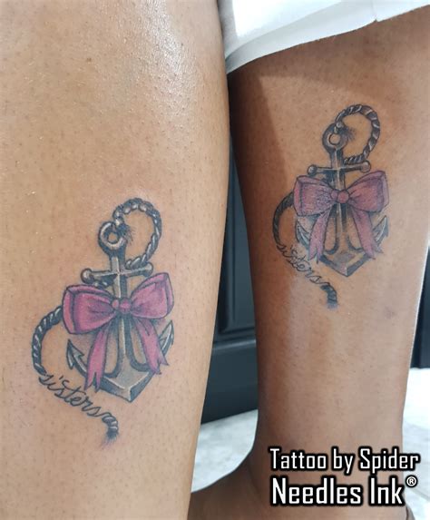 Anchor And Bow Tattoo Bow Tattoo Tattoos Sisters Tattoo