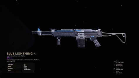 Blue Lightning Cod Warzone And Black Ops Cold War Weapon Blueprint