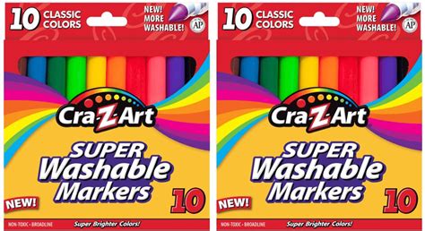 Cra Z Art Classic Broadline Washable Markers 10 Count Assorted Colors