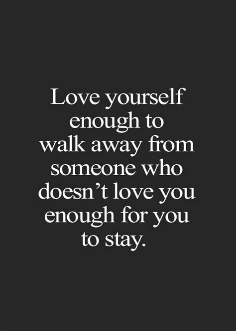 How do you forgive yourself for walking away from a guy whom you truly love but didn´t love you? Love yourself enough to walk away from someone who doesn't ...