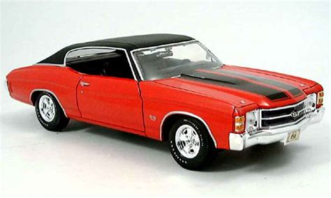 Modellautos Chevrolet Chevelle 1971 118 Maisto 1971 Prorodz Lila Ss454