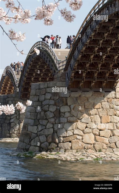 Most Famous Classic Traditional Arched Bridge In Japan Is The Kintai