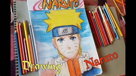 Speed Drawing Naruto Uzumaki Using Colored Pencils Drawing Challenge
