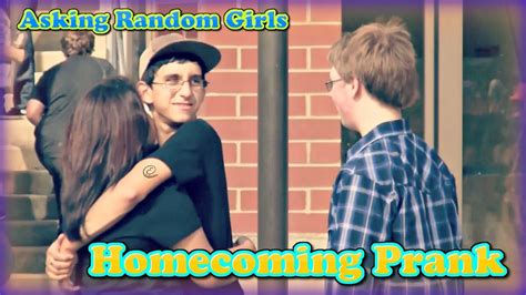Homecoming Prank Asking Random Girls To Go With Me Youtube