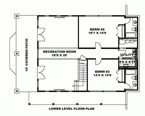 Mountain House Plan With Walkout Basement Plan 85140 Detail Plans