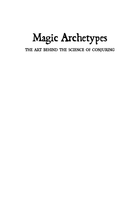 Magic Archetypes Page 1