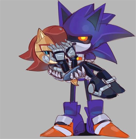 Metal Sally And Mecha Sonic Rsallyacorn