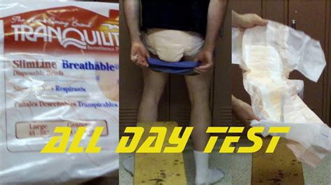 wearing tranquility slimline® breathable adult diapers test and review youtube