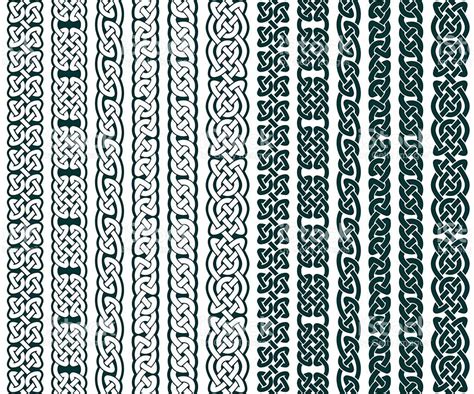 Collection Of Celtic Patterns Celtic Borders Vector Illustration