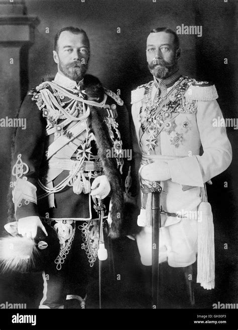 George V And Tsar Nicholas Ii Portrait Of King George V 1865 1936