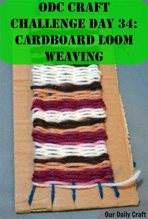 Make A Cardboard Loom Our Daily Craft