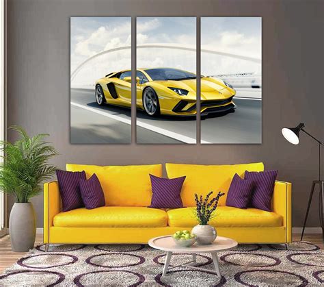 Lamborghini Aventador Print Lamborghini Canvas Lamborghini Wall Art